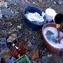 A South African woman hand washes clothes with water from a communal tap in the impoverished suburb of Masiphumelele in Cape Town, South Africa Wednesday 22 March 2006. A United Nations (UN) report presented at the World Water Forum being held in Mexico concludes Africa's water systems need an annual investment of approximately 20 billion US dollars over the next two decades as 300 million Africans lack access to safe drinking water. The UN added that failed policies are the main reason why around 20 percent of the world's population lack access to clean water.