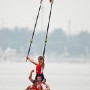 The Polish quadruple scull celebrate victory after the men's quadruple scull medal ceremony where they clinched the gold medal at the Olympic games in Beijing, China, 17 August 2008.<br />