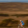 A cyclist competes during the prologue of the Absa Cape Epic mountain bike team stage race in Cape Town, South Africa, 25 March 2012. The Absa Cape Epic is the premier multi day stage race in the world and sees 1200 cyclists riding in pairs over 700km and climbing more than16000 meters, twice the high of Mount Everest over 8 days of racing.